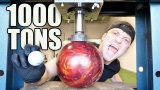EXPLODING BOWLING BALLS WITH HYDRAULIC PRESS!! (HYDRAULIC PRESS vs BOWLING BALL EXPERIMENT)