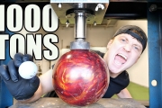 EXPLODING BOWLING BALLS WITH HYDRAULIC PRESS!! (HYDRAULIC PRESS vs BOWLING BALL EXPERIMENT)