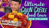 ULTIMATE Cajun / Creole Food Tour of New Orleans | 6 POUND Crawfish Boil!