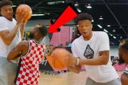 I TOOK A CHARGE DEFENDING NBA MVP GIANNIS BASKETBALL EURO STEP!