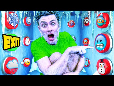 FROZEN 100 Mystery Buttons.. Only 1 Will Let you ESCAPE the Box!!