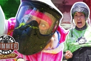 TIE BREAKER PAINTBALL CHALLENGE | Smosh Summer Games: Apocalypse