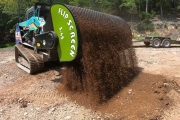 Screening top soil