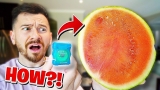 How To Cut A Watermelon With Dental Floss!! *TOP 5 BAR TRICK BETS YOU WILL ALWAYS WIN*